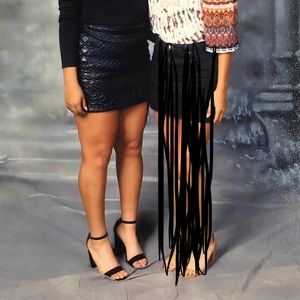 H&M Faux leather mini skirt